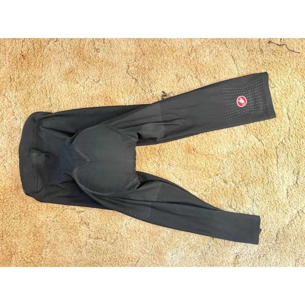 Castelli Women’s Padded Cycling Tights Black Size Medium Chamois - Picture 2 of 4